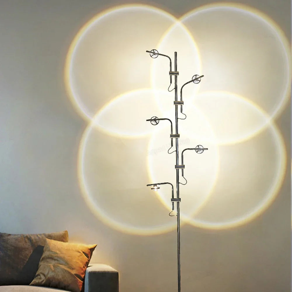 Afralia™ Rainbow LED Floor Lamp 10W Modern Design for Living Room Bedroom Desk