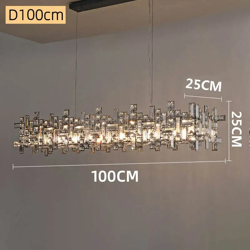 Afralia™ Modern Crystal Chandelier: Elegant Lighting Fixtures for Living, Dining, and Bedroom