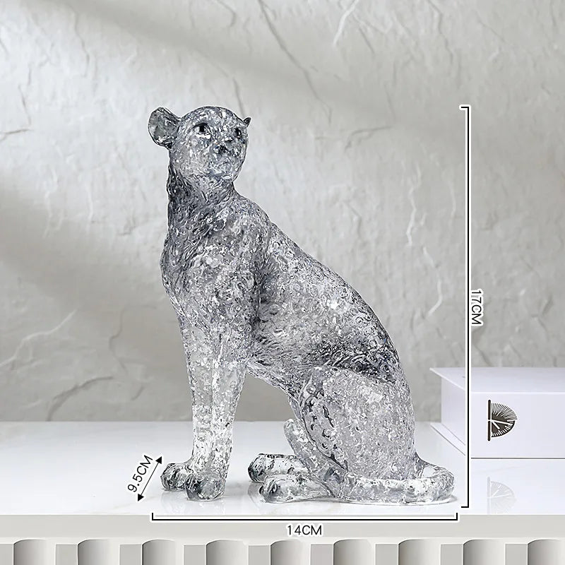 Afralia™ Resin Animal Sculpture Golden Gradient Home Decor Ornament