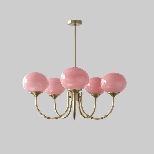 Afralia™ Glass Ball Chandelier Pendant Light for Living Dining Room