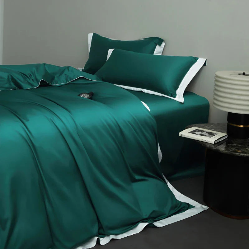 Afralia™ Egyptian Cotton Hotel Style Bedding Set 1000TC Queen King Duvet Cover Sheet Pillowcases