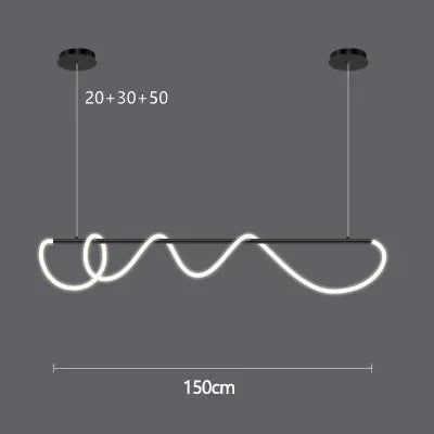 Afralia™ Gold Minimalist LED Pendant Lights for Kitchen Dining Room