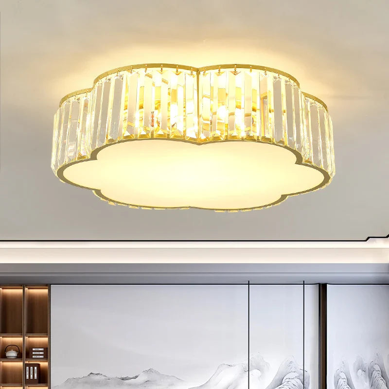 Afralia™ Crystal Light: Modern Restaurant Hotel Ceiling Light for Living Room