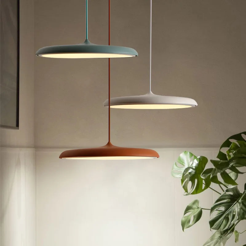 Afralia™ Modern Round UFO Pendant Light for Home Decor