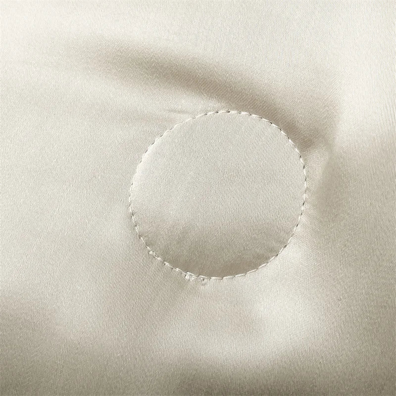 Afralia™ Nordic Style Floral Embroidered Ice Silk Comforter Set for Cooling Luxury Experience.