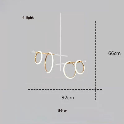 Afralia™ Nordic Style Megnetic Pendant Lights Chandelier LED Fixture for Home Kitchen Island