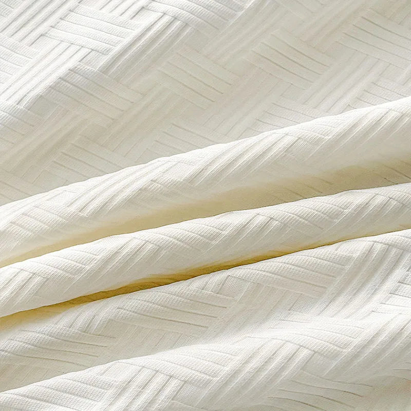 Afralia™ Jacquard Summer Cool Blanket: Light & Breathable Comforter for Double & Single Beds