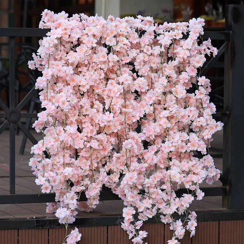 Afralia™ Artificial Sakura Flowers Vine for Wedding Garden Decor