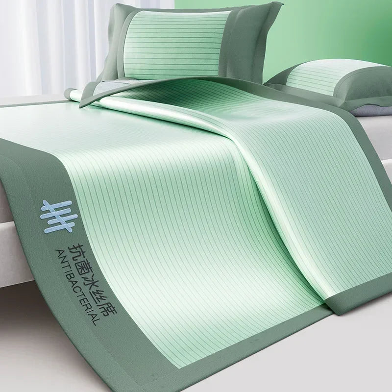 Afralia™ Silky Touch Antibacterial Cooling Mattress Sleeping Mat in Solid Color for Bedding