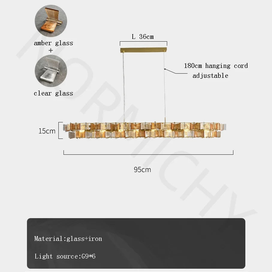 Afralia™ Glass Ceiling Chandelier: Elegant Italian Design for Dining, Living Room, Hotel, Bedroom.