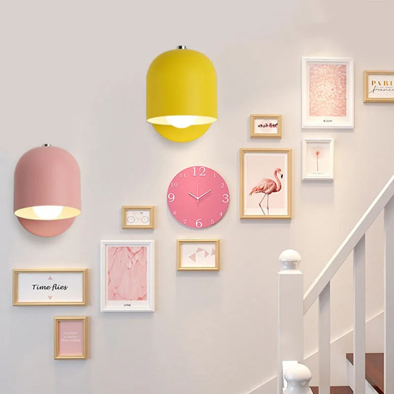 Afralia™ Macaron LED Wall Sconce | Rotatable Indoor Lighting Fixture