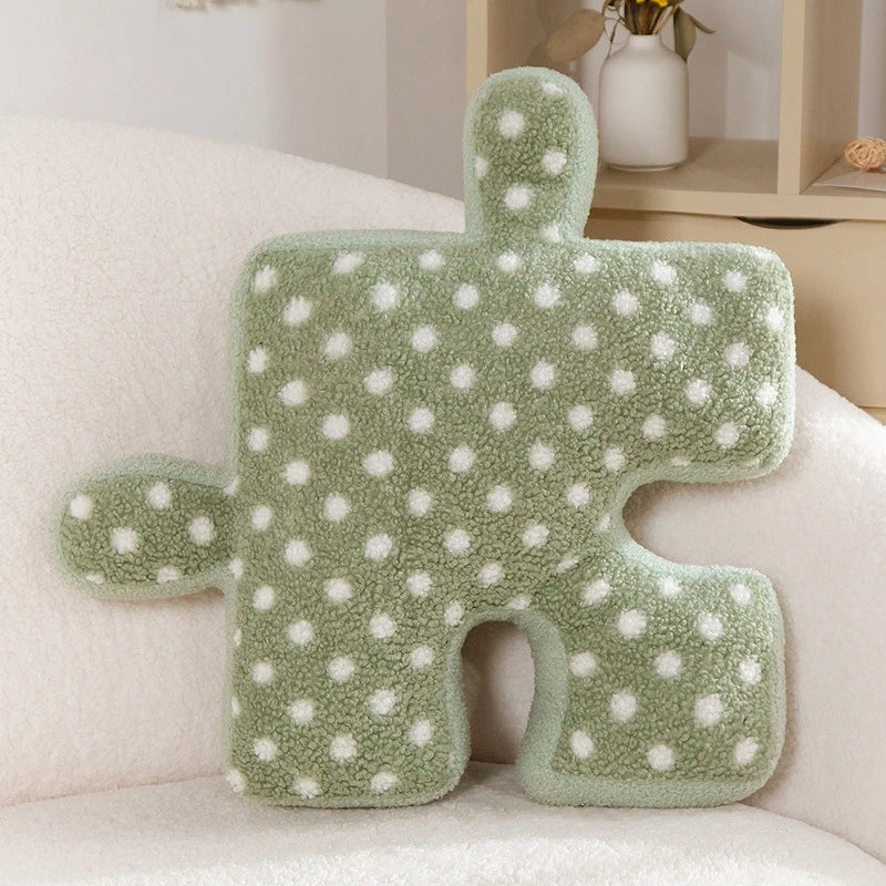 Afralia™ Plush Irregular Jigsaw Seat & Back Cushion Set for Home & Game Comfort