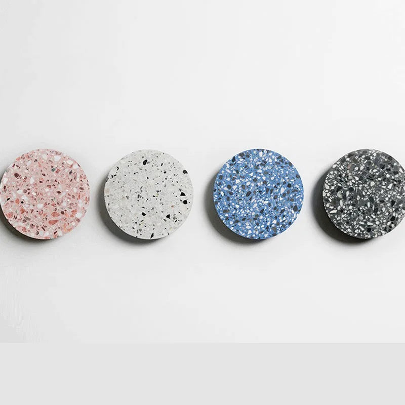 Afralia™ Terrazzo Disc Wall Mount LED Sconce: Modern Nordic Style Indoor Lamp