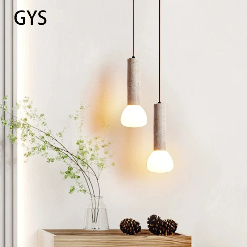 Afralia™ Cream Style Chandelier Living Room Led Pendant Lamp for Bedroom & TV Background