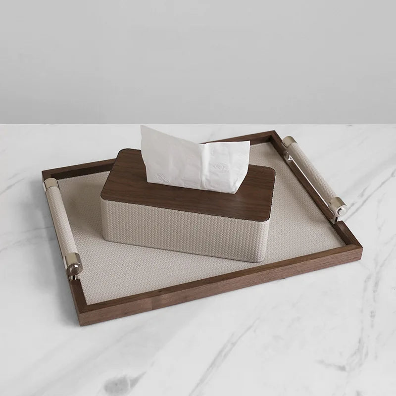 Afralia™ Wooden Organizer Trays: Luxury Removable Makeup, Food, Spice, Kitchen Tray