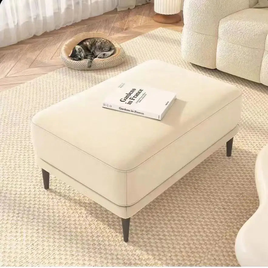 Afralia™ Nordic Square Sofa Stool: Luxury Bed End Stool for Simple Living Room