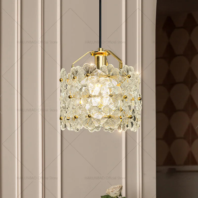 Afralia™ French Light Luxury Bedroom Chandelier Cream Style Romantic Garden Decor