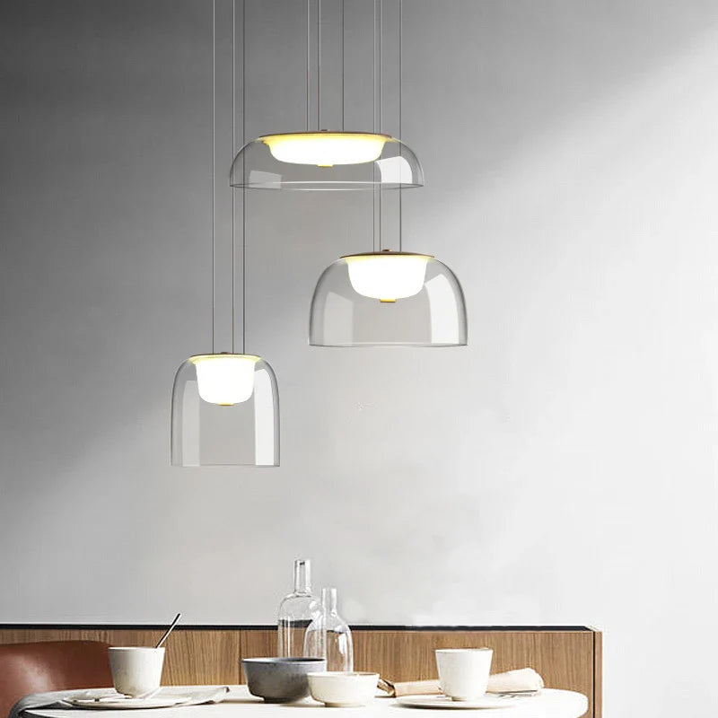 Afralia™ Nordic Glass Pendant Lamp for Modern Living Spaces