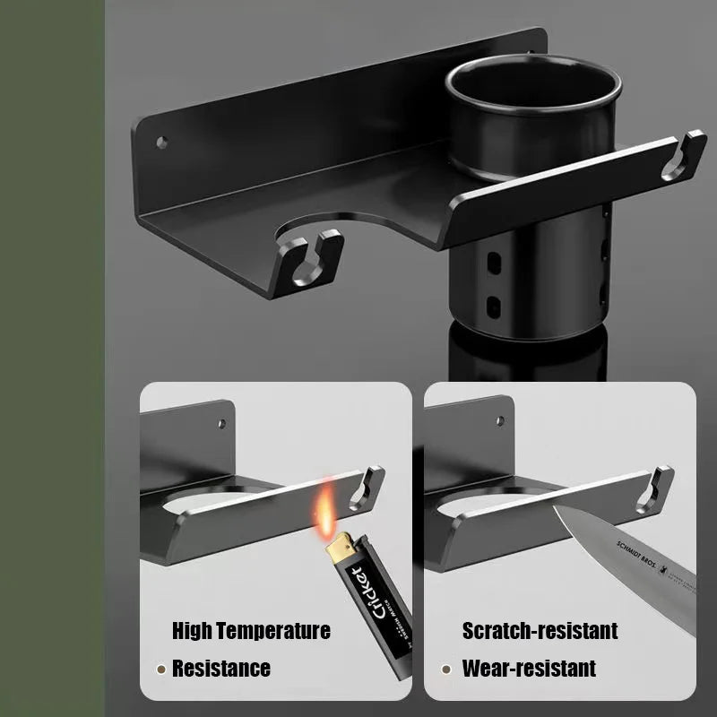 Afralia™ Hair Tool Organizer Rack Bathroom Shelves Blower Storage Shelf