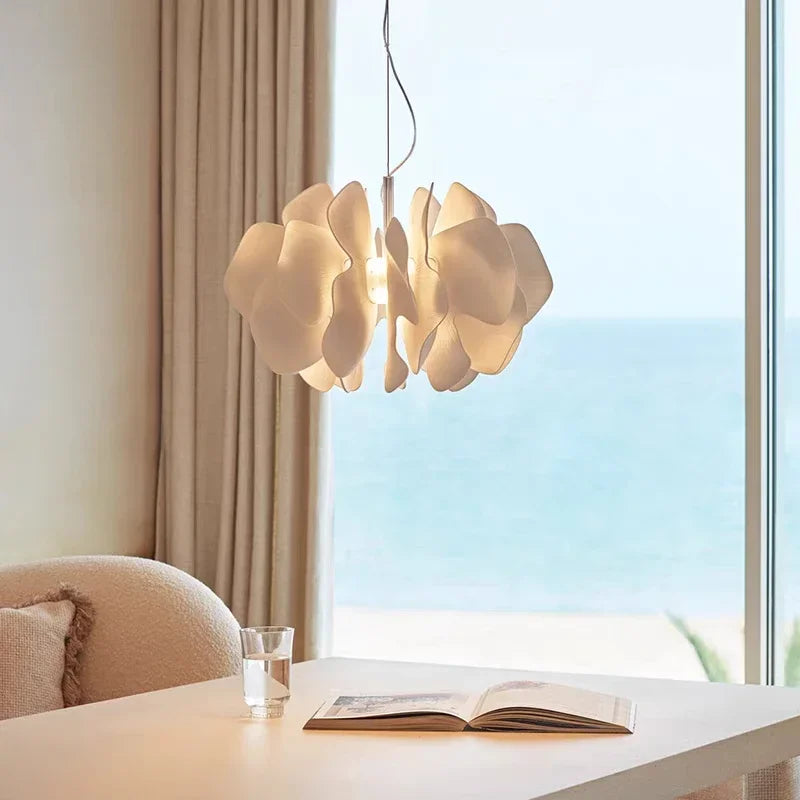 Afralia™ Nordic Ceramic Petals Chandelier LED Pendant Lamp