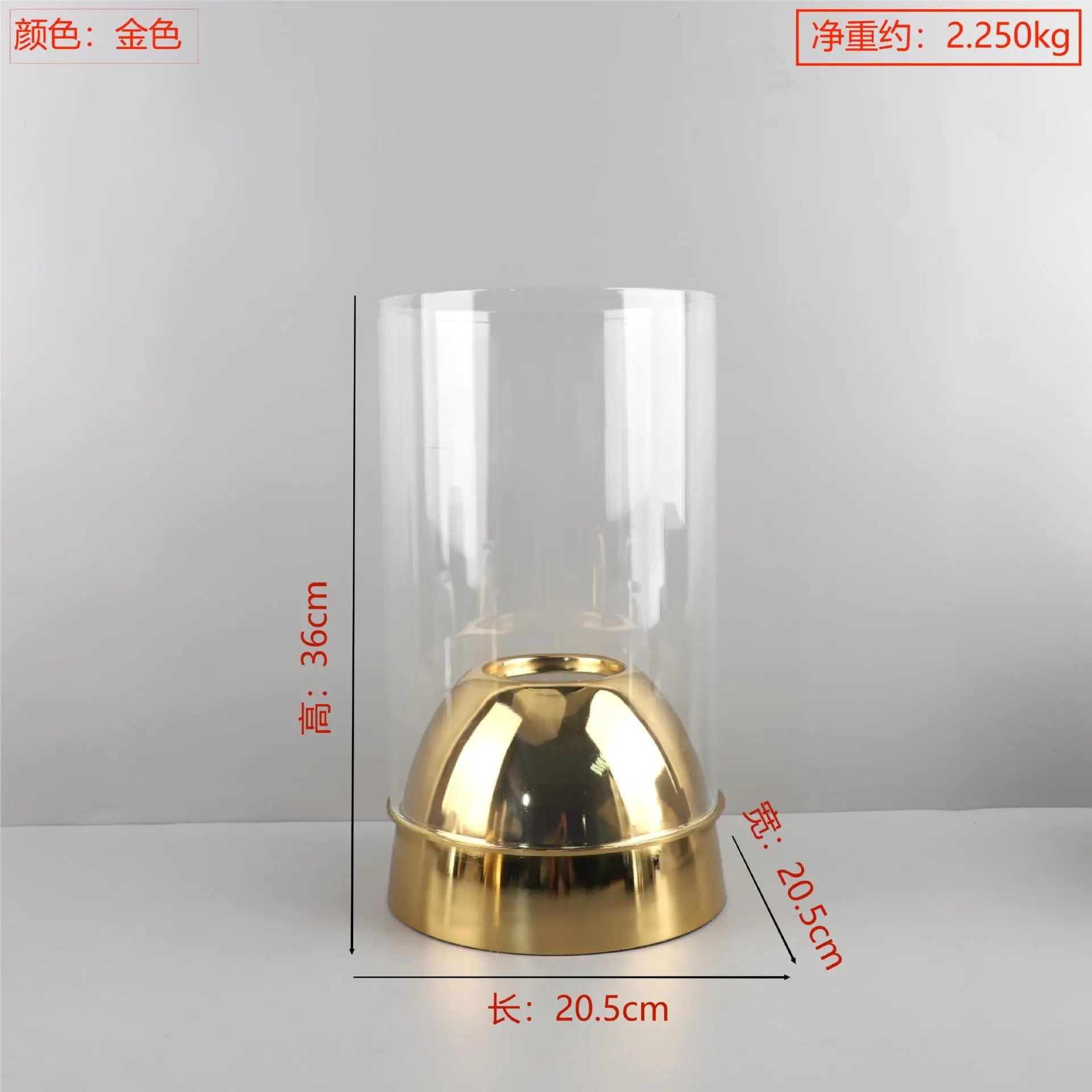 Afralia™ Glass Metal Candle Holder, Desktop Decor, Wedding Centerpiece