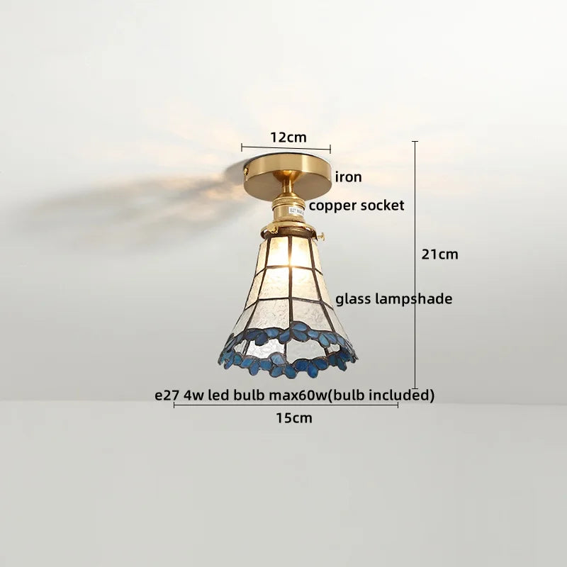 Afralia™ Glass LED Ceiling Lights Modern Art Decor for Home Living Room Lighting