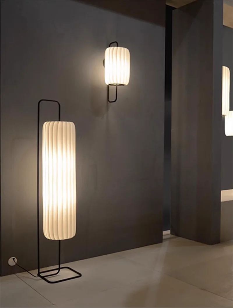 Afralia™ Japanese Style LED Floor Lamp for Living Room Bedroom Tea House