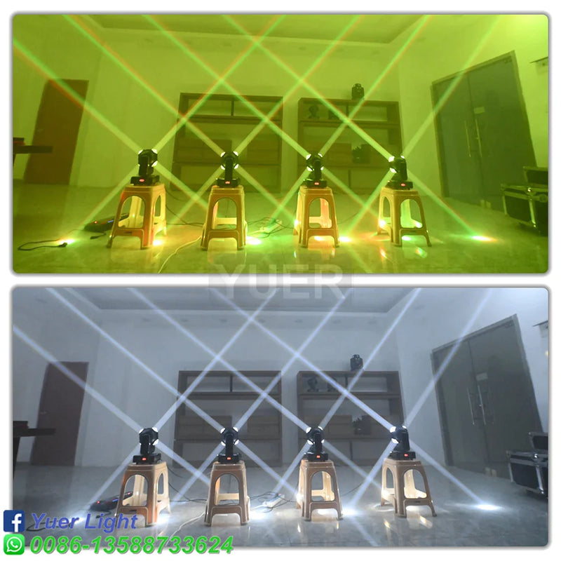 Afralia™ Laser LED Strobe Moving Head Light for Party Club Wedding Disco