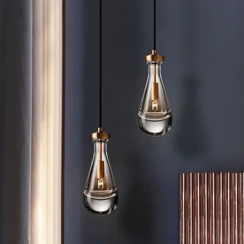 Afralia™ Crystal Pendant Lamp for Modern Luxury Living Room, Bedroom, Bar, and Study Decor