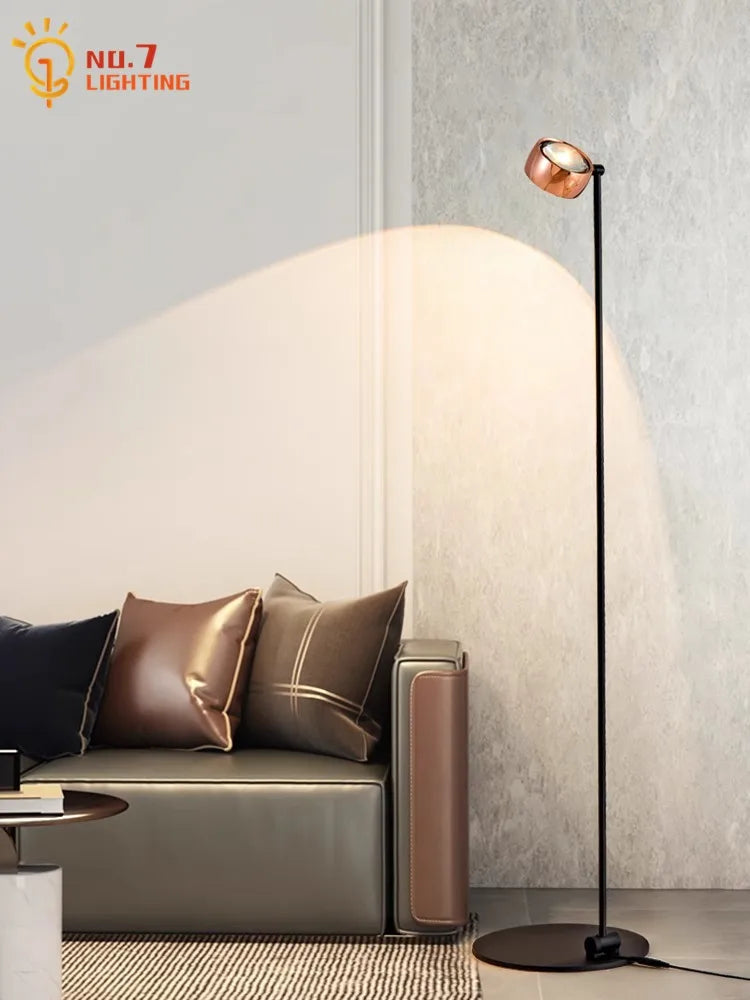 Afralia™ Induction Dimming LED Vertical Floor Lamp for Modern Living Room