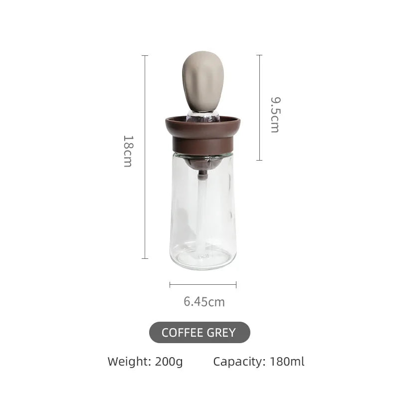 Afralia™ Silicone Glass Oil Dispenser - Convenient Baking and BBQ Essential