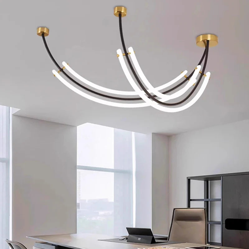 Afralia™ Modern LED Pendant Light Chandeliers for Living and Dining Room Lighting