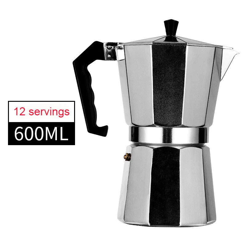 Afralia™ Stove Espresso Maker Italian Coffee Pot 450ml Home Brewing Essentials