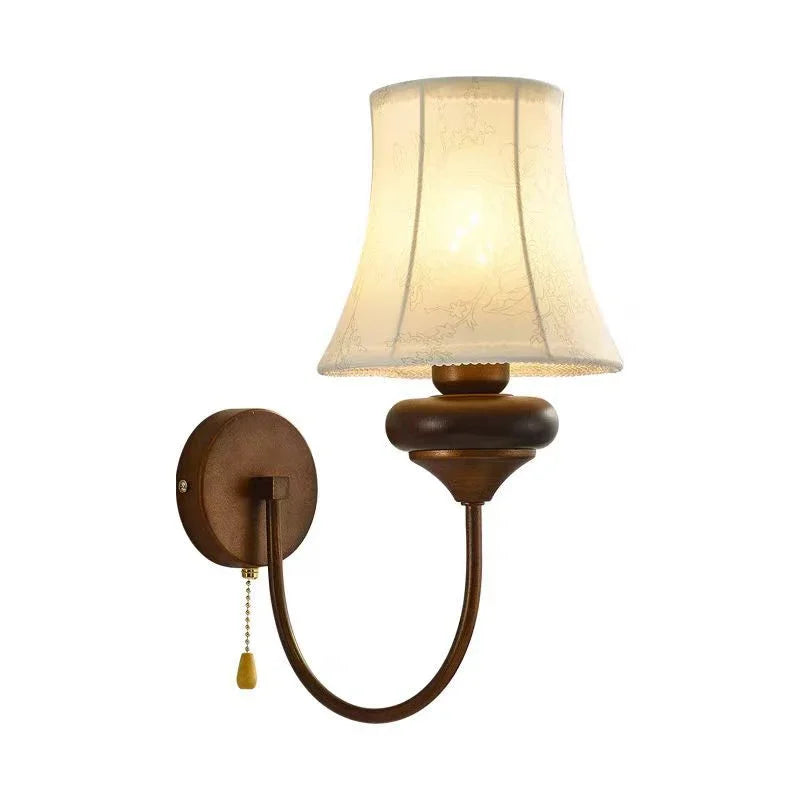 Afralia™ Nordic Antique Bedside Wall Light With Switch for Living Room, Bedroom, Study