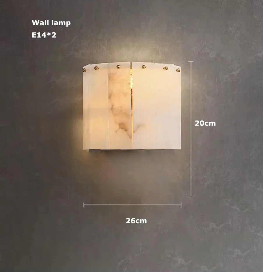 Afralia™ Spanish Marble Chandelier for Hotel Restaurant Lobby Custom Decoration Light