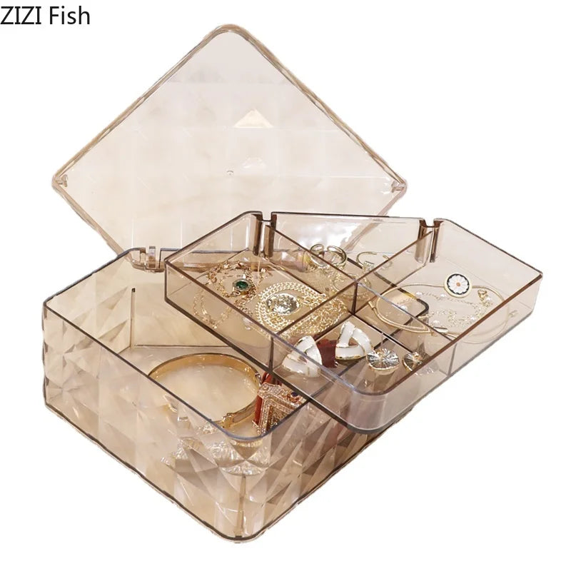 Afralia™ Elegant Jewelry Boxes and Cosmetic Jars - Plastic Storage Containers