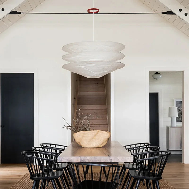 Afralia™ Scandinavia Paper Pendant Lamp Ceiling Chandelier for Living Room Kitchen