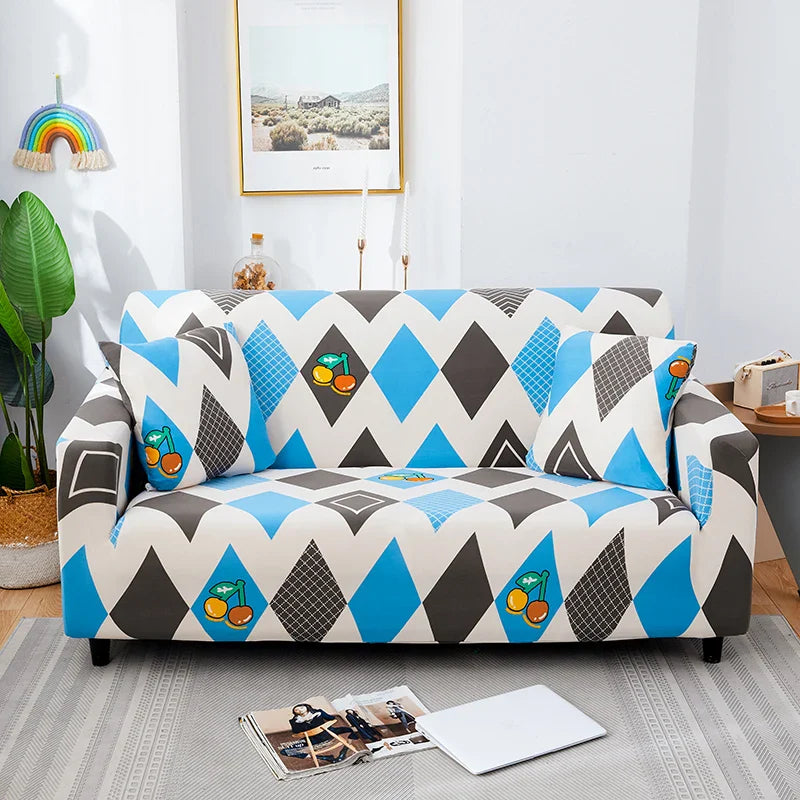 Afralia™ Stretch Sofa Cover Slipcover for 3 Seater Couch - Print Protector