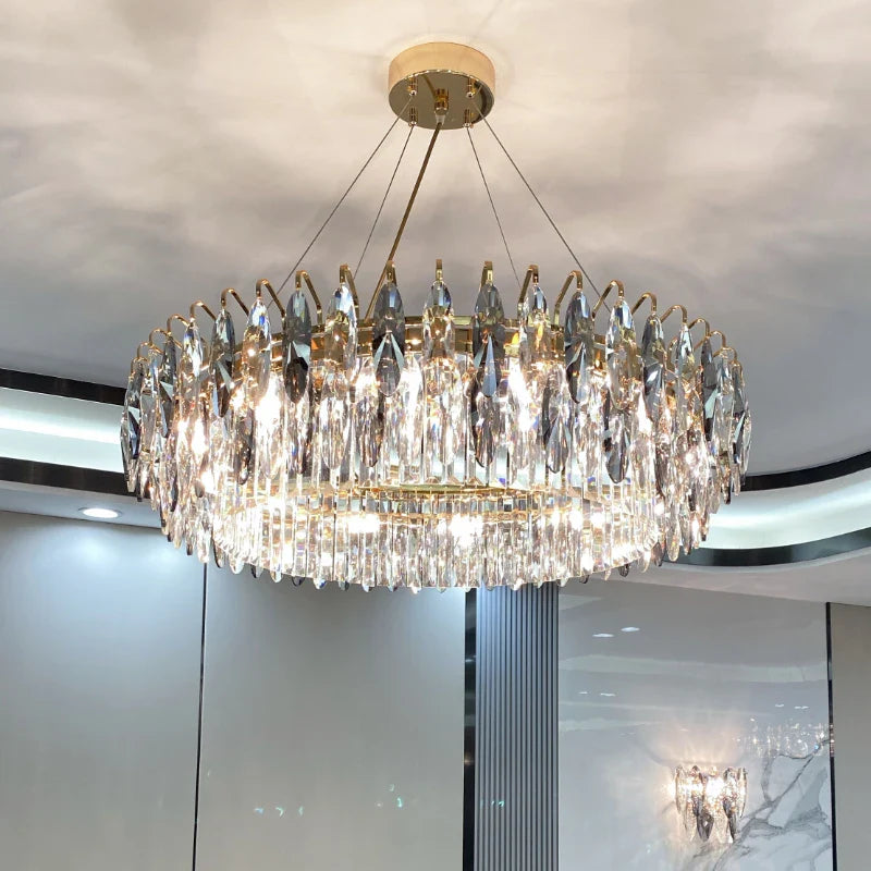 Afralia™ Crystal Atmosphere Chandelier: Modern Luxury for Living Room, Dining Room, Bedroom