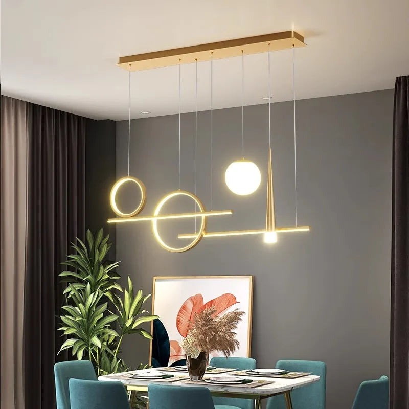 Afralia™ Modern LED Ceiling Lamp Chandelier for Bedroom and Dining Room