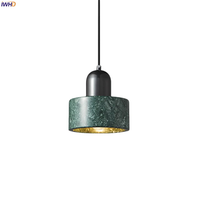 Afralia™ Green Marble LED Pendant Light - Modern Nordic Interior Lighting Fixture