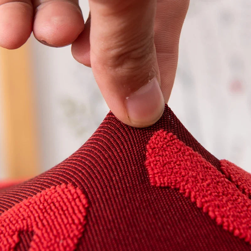 Afralia™ Jacquard Elastic Bar Chair Cover - Stretch Round Seat Protector