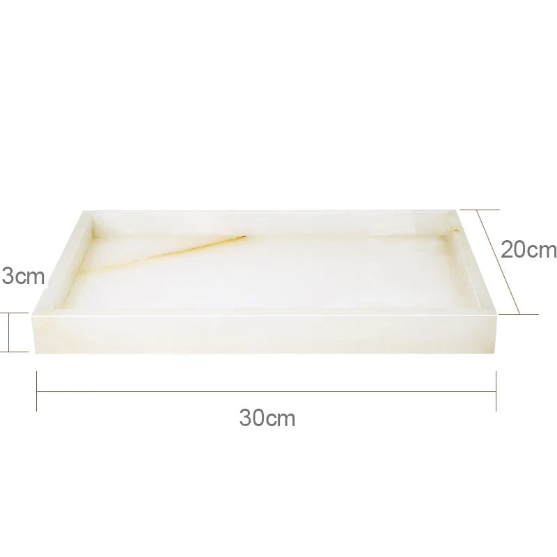 Afralia™ White Onyx Marble Bathroom Accessories Set for Elegant Bath Decor