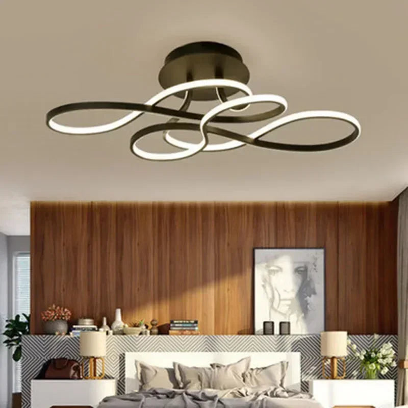 Afralia™ LED Chandelier Modern Ceiling Lamp for Living Dining Bedroom Home Lighting