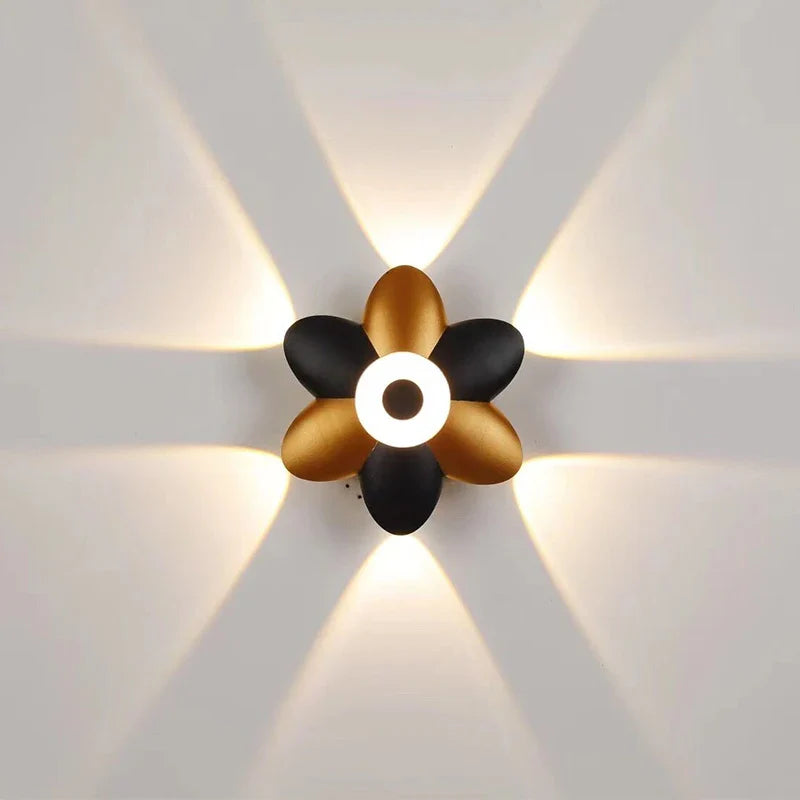 Lotus Shape LED Wall Lights by Afralia™ for Indoor Décor & Bedside Lighting