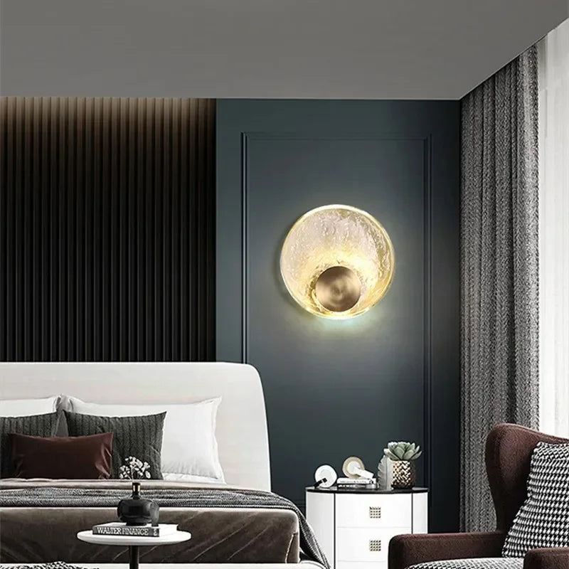 Afralia™ Elegance Crystal Wall Lamp for Bedroom Living Room Corridor Lighting