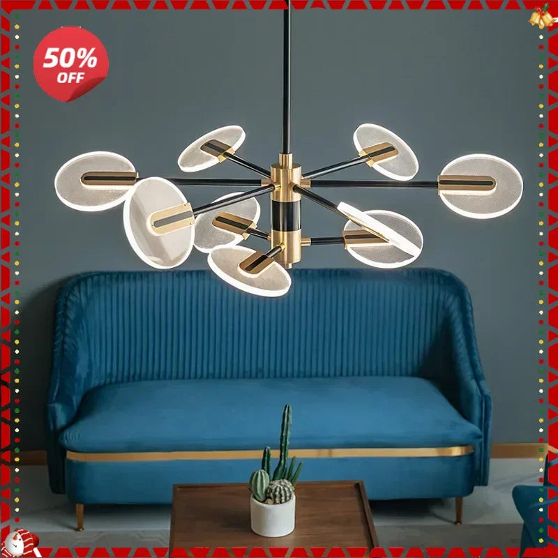 Afralia™ Acrylic LED Ceiling Chandelier: Modern Nordic Design for Luxury Living Room and Bedroom Lighting