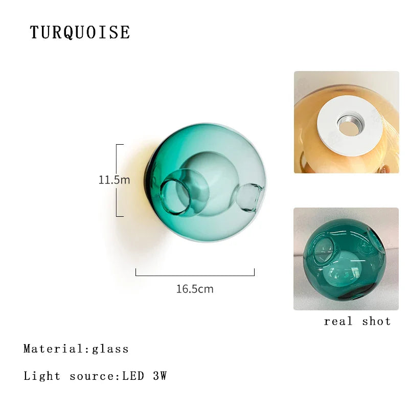 Afralia™ Luxury Glass Ball Wall Lights Home Decor Fashion Lamps