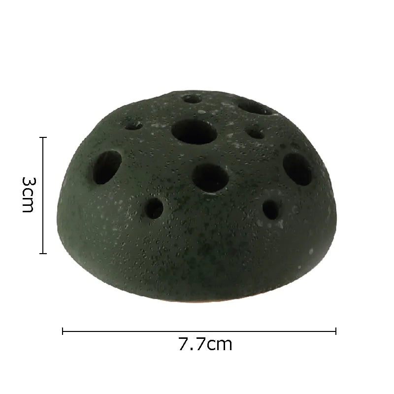 Afralia Lotus Seedpod Ceramic Vase Artificial Flower Pot Modern Desk Decor