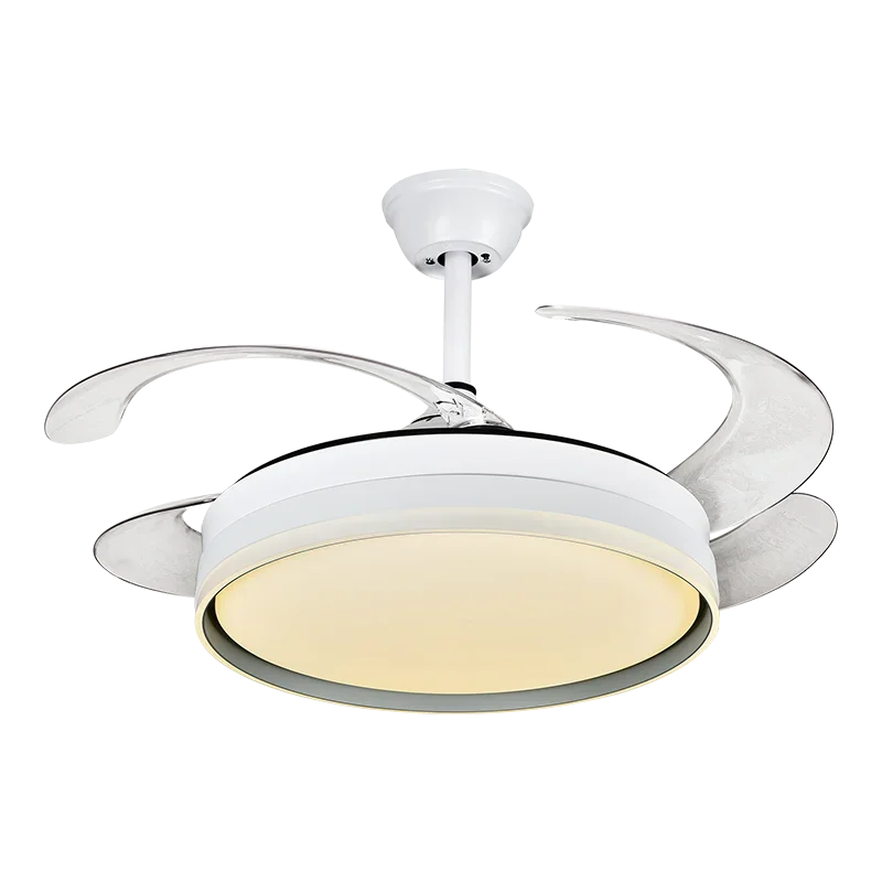 Afralia™ LED Ceiling Fans with Remote Control for Indoor Lighting